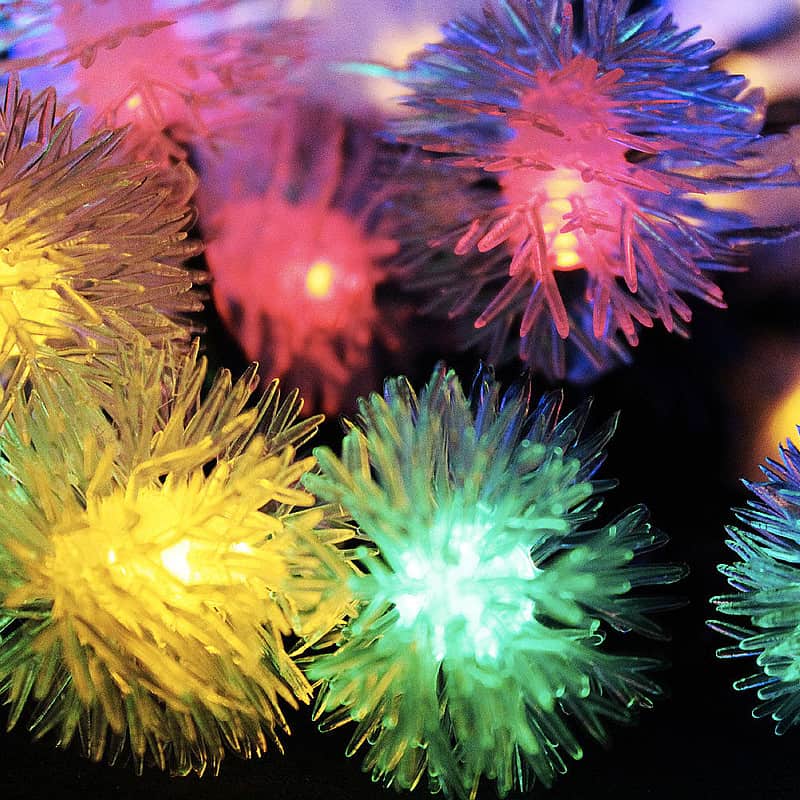 Guirlande Solaire Multicolore Boule De Neige (30 Led) – Image 3