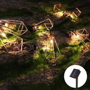 Guirlande Solaire De Jardin "Tube Cuivré 50 Led"