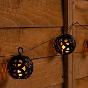 Guirlande Solaire "Lanterne En Flamme"