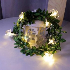 Guirlande Solaire Noël "Led En Fleurs De Cerisier"