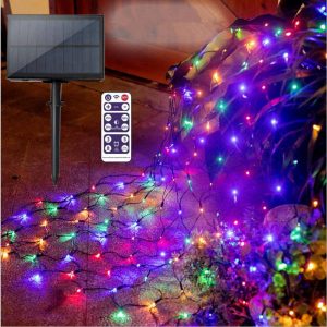 Guirlande Solaire "Rideau Lumineux 104 Led" (Télécommande)