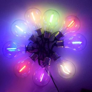 Guirlande Solaire De Jardin 10 Ampoule Led Multicolore