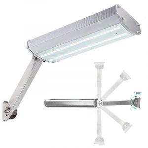Lampadaire Solaire Mini Murale 800 Lumens En Alu