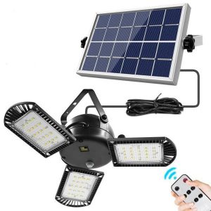 Lampe Solaire Jardin "Triple Module 60 Led"