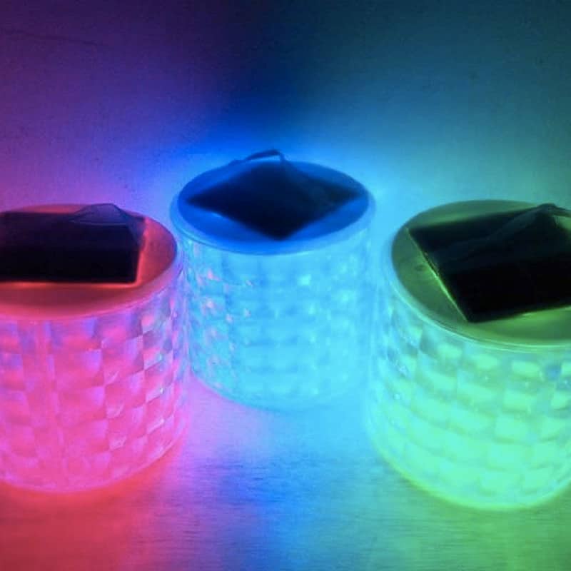Lampe Solaire Camping Gonflable Vitre Opaque Multicolore – Image 5