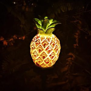 Decoration Solaire Jardin "Piquet En Ananas"