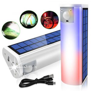 Lampe Solaire Camping Rechargeable 31 Led 5En1