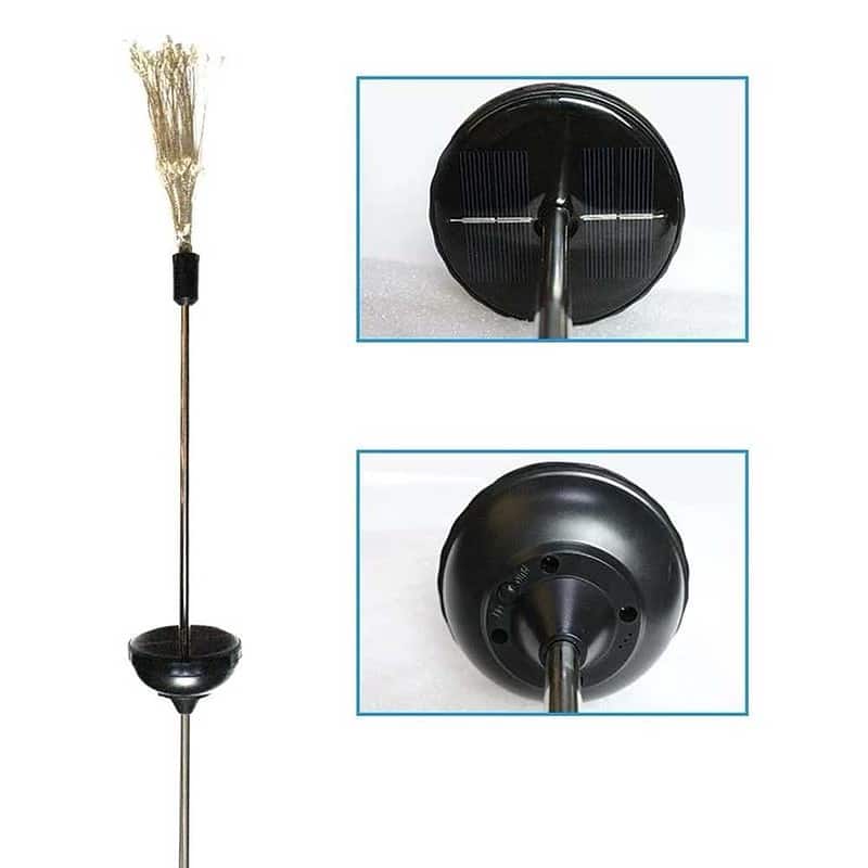 Piquet Solaire Jardin Feu D'Artifice Blanche – Image 6