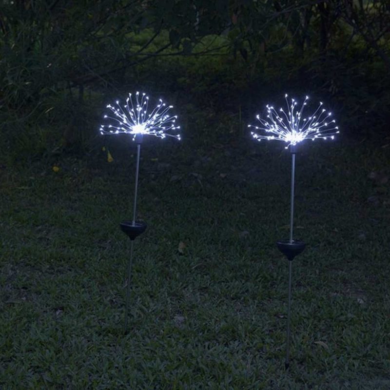 Piquet Solaire Jardin Feu D'Artifice Blanche – Image 2