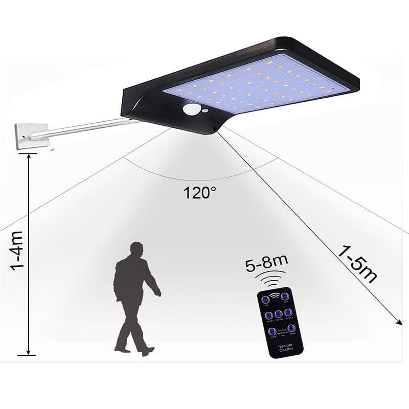 Lampadaire Solaire À Lumière Réglable – Image 12