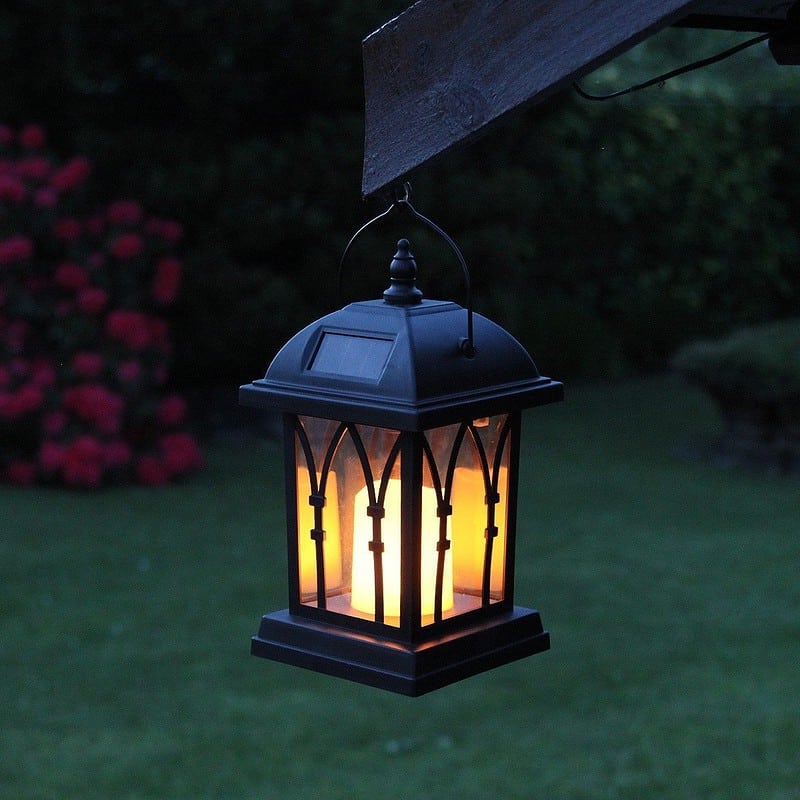 Lanterne Solaire De Jardin À Suspendre "Bougie Contemporaine" – Image 7