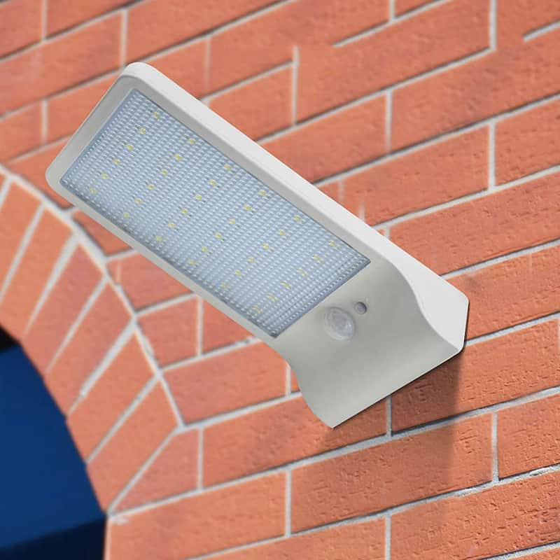 Lampadaire Solaire Blanc, Noire 500 Lumens – Image 4