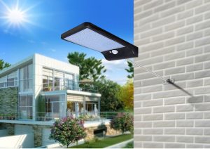 Lampadaire Solaire Noire Ou Blanc 500 Lumens