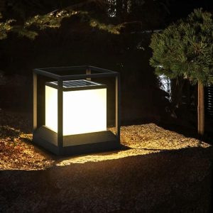 Lampe Solaire Design Colonne Cube