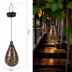 Lanterne Solaire "Boule Lumineuse En Fleur Creuse"
