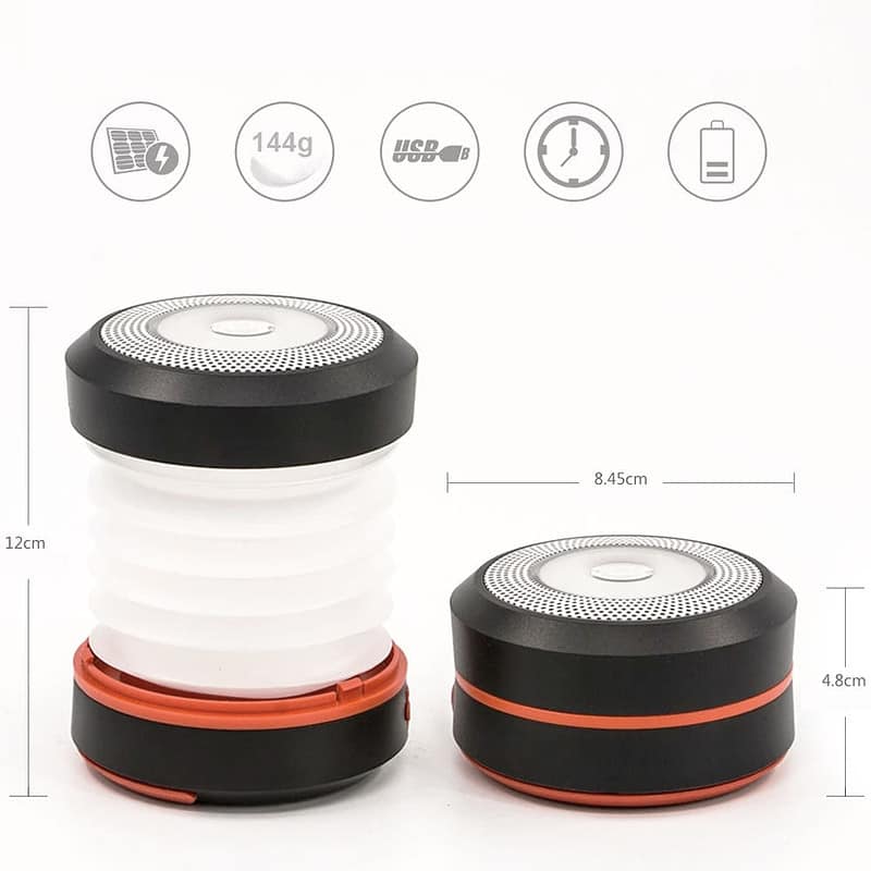 Lampe Solaire Camping Brilex Pliable (Usb) – Image 3