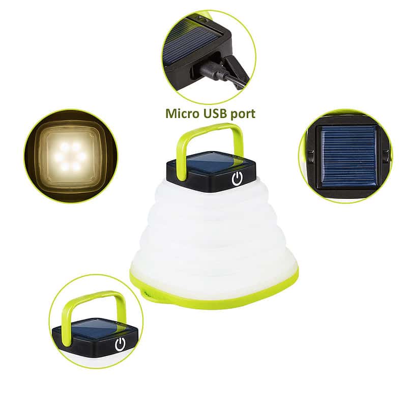 Lampe Solaire Camping Mini Lampe Torche – Image 7