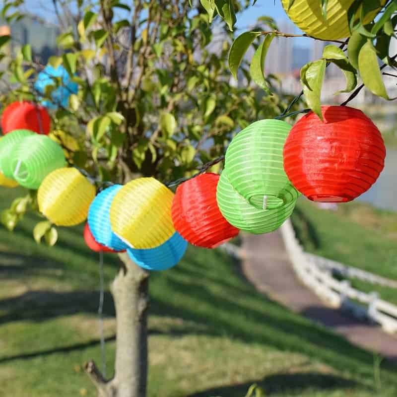 Guirlande Solaire Multicolore Lampion Chinois – Image 10