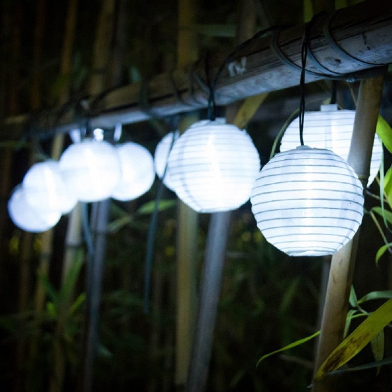 Guirlande Solaire Multicolore Lampion Chinois – Image 2