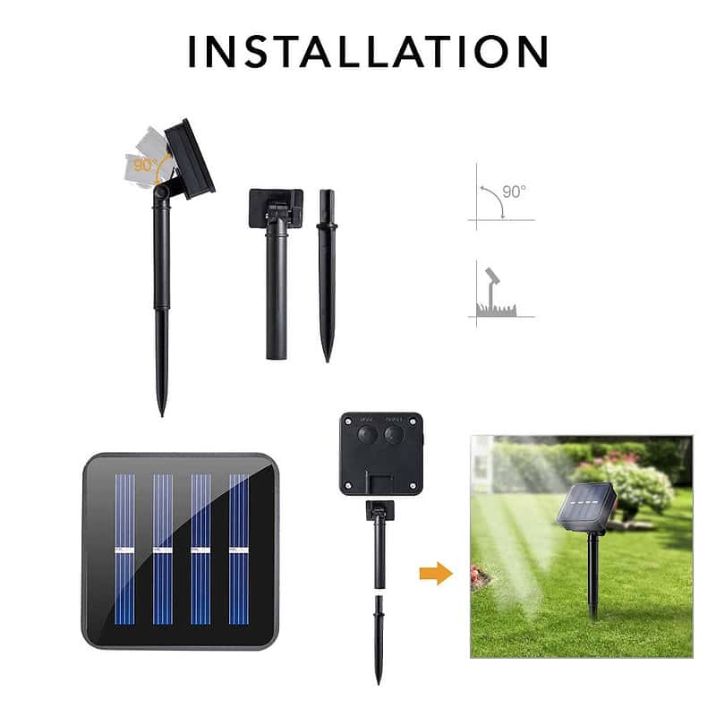 Guirlande Solaire 10 Ampoules Claire Led Jaune – Image 8