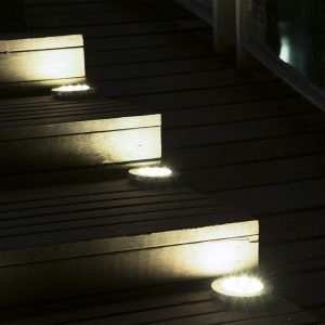 Lampe Solaire De Sol 16 Led (4 Pièces)