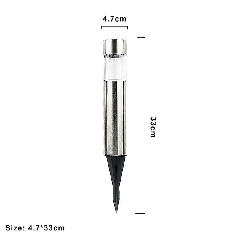 Balise Solaire Extérieure "Piquet Argenté Inox" – Image 4