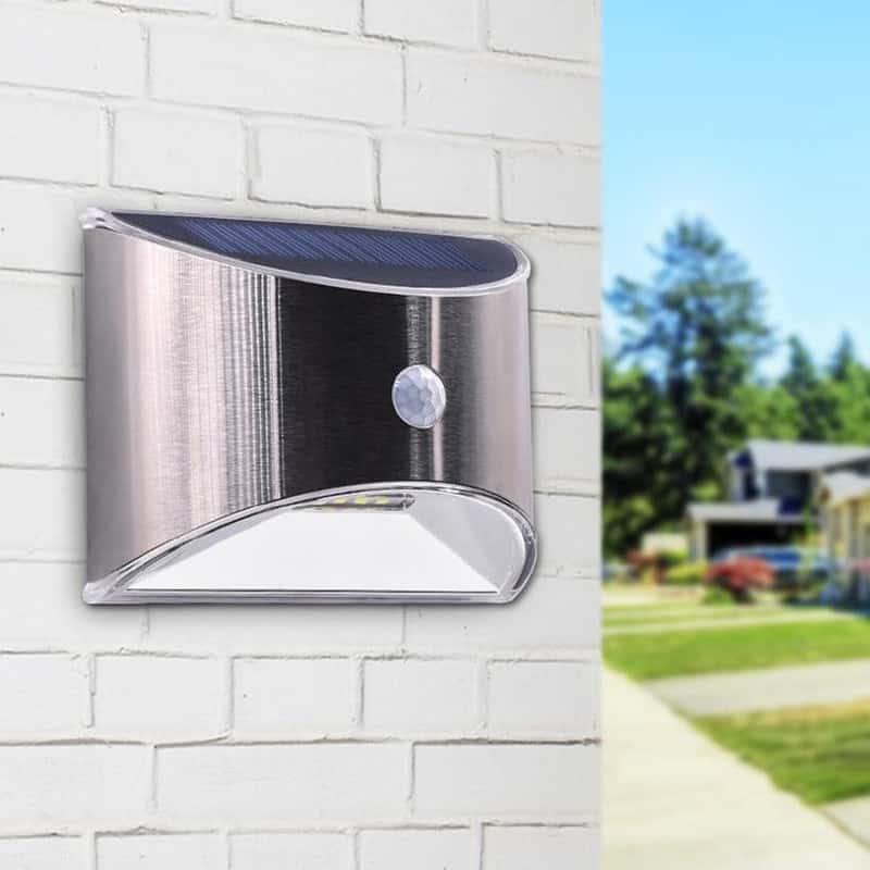 Applique Murale Solaire Détecteur Led En Inox – Image 7