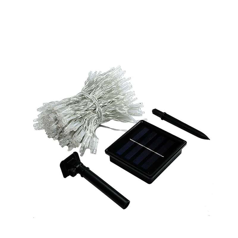 Guirlande Solaire Rideau Lumineux 300 Led Jaune – Image 5