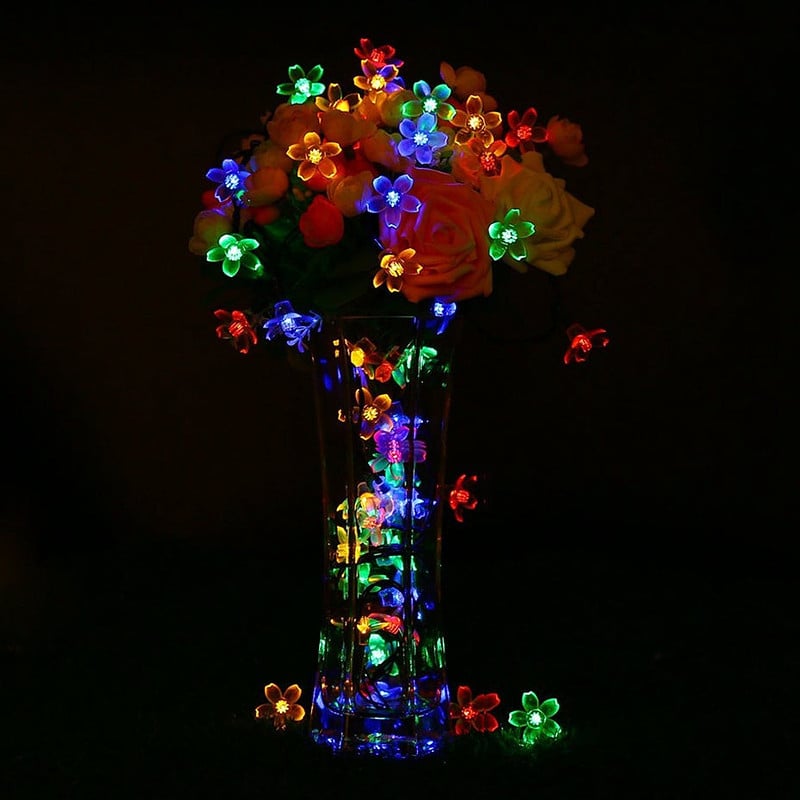Guirlande Solaire 50 Fleur De Pêche Multicolore – Image 2