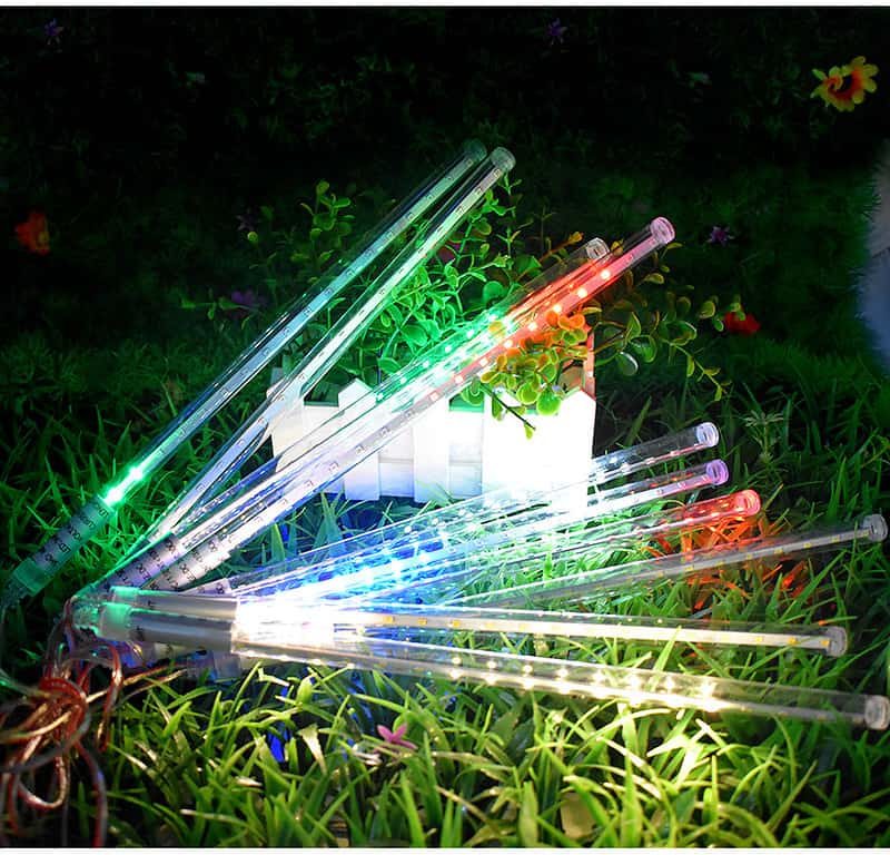 Guirlande Solaire Multicolore Pluie De Météore – Image 6