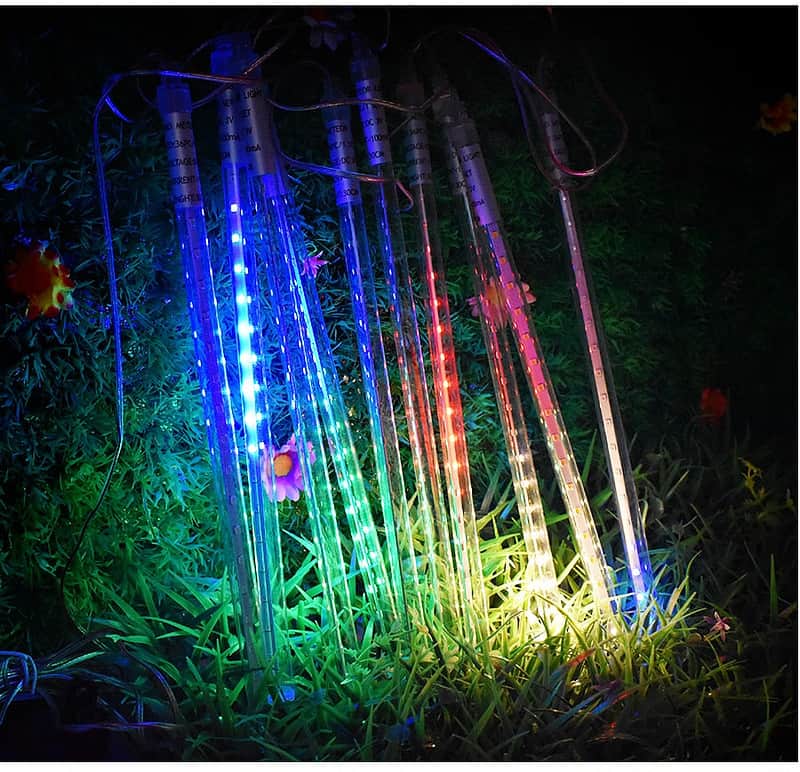 Guirlande Solaire Multicolore Pluie De Météore – Image 8