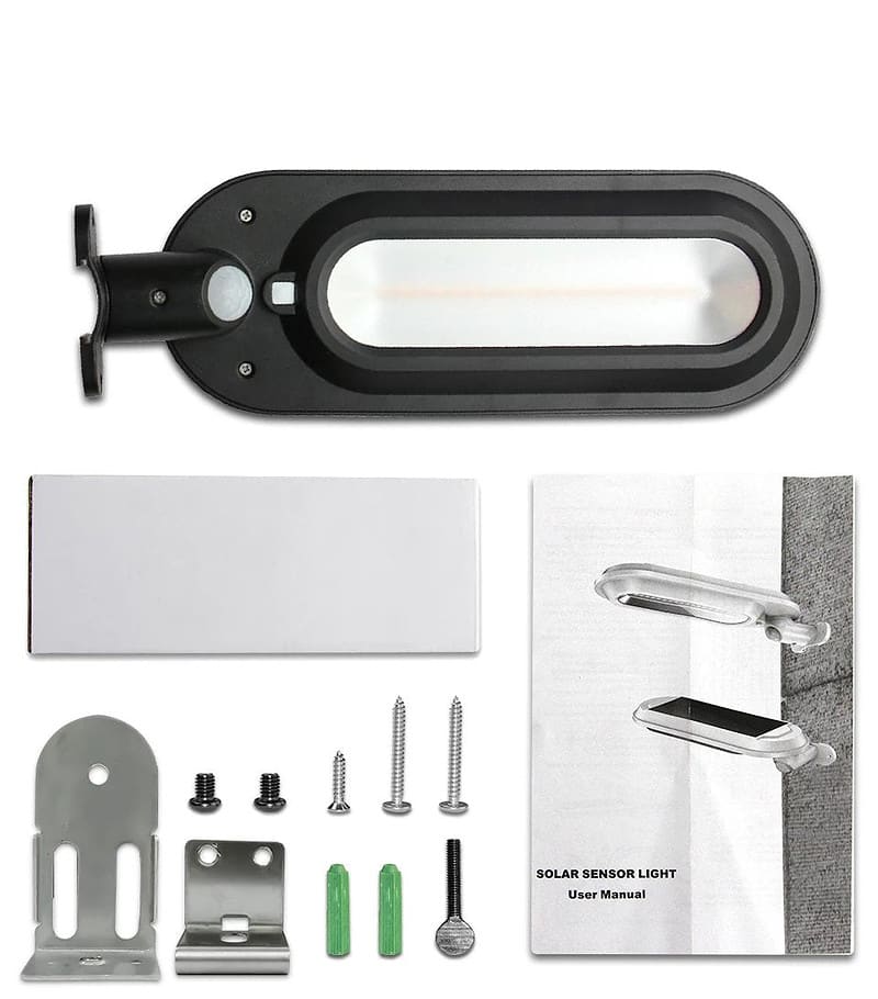 Lampadaire Solaire Ovale Blanc 600 Lumens – Image 5