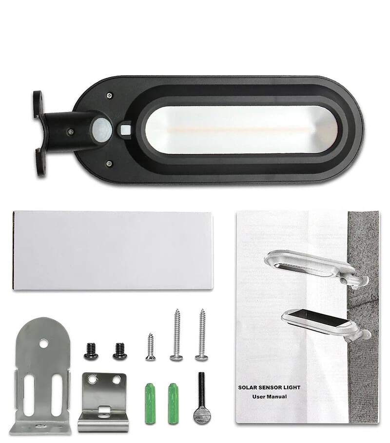 Lampadaire Solaire Ovale Noire 600 Lumens – Image 3