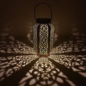 Lanterne Solaire Marocaine "Cuivre Vieilli"