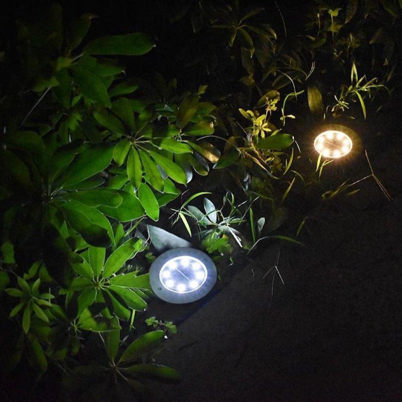 Balise Solaire Extérieure "Piquet Jardin Couleur Cuivre" 8 Led (Inox) – Image 2