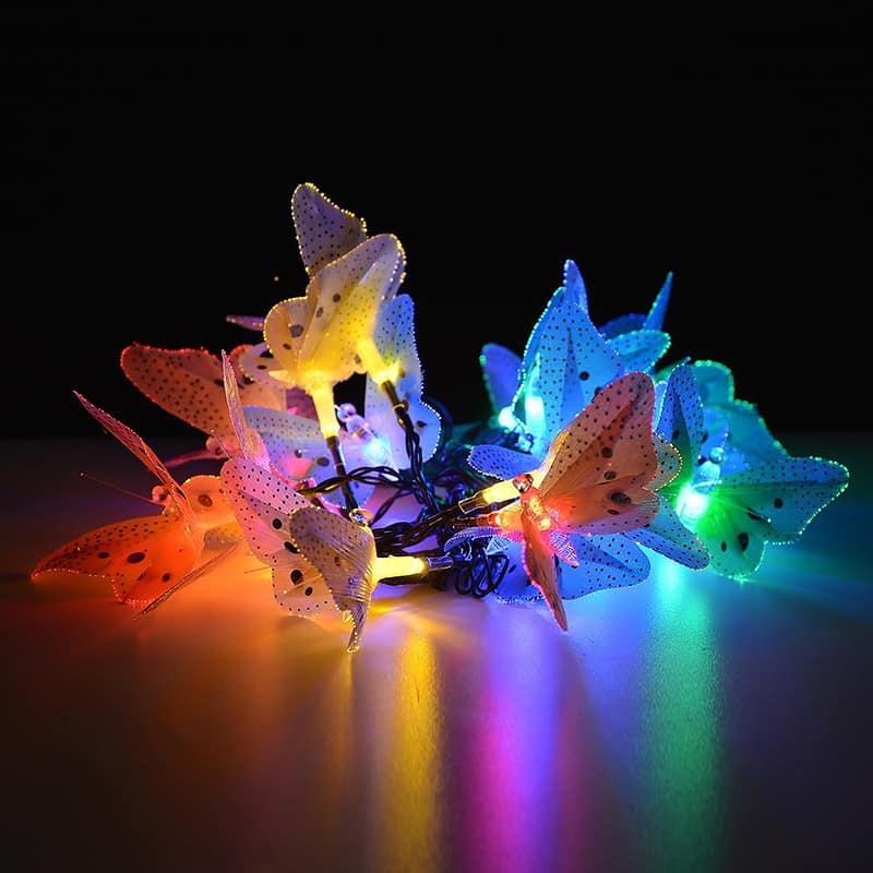 Guirlande Solaire "Papillon Multi-Colore" – Image 2