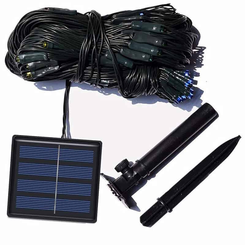 Guirlande Solaire Filet De Maille Jaune 200 Led – Image 7