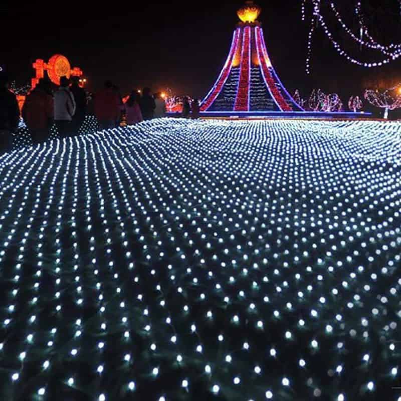 Guirlande Solaire Filet De Maille Multicolore 200 Led – Image 3
