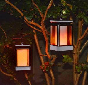 Lanterne Solaire De Jardin À Suspendre "Flamme Dansante"