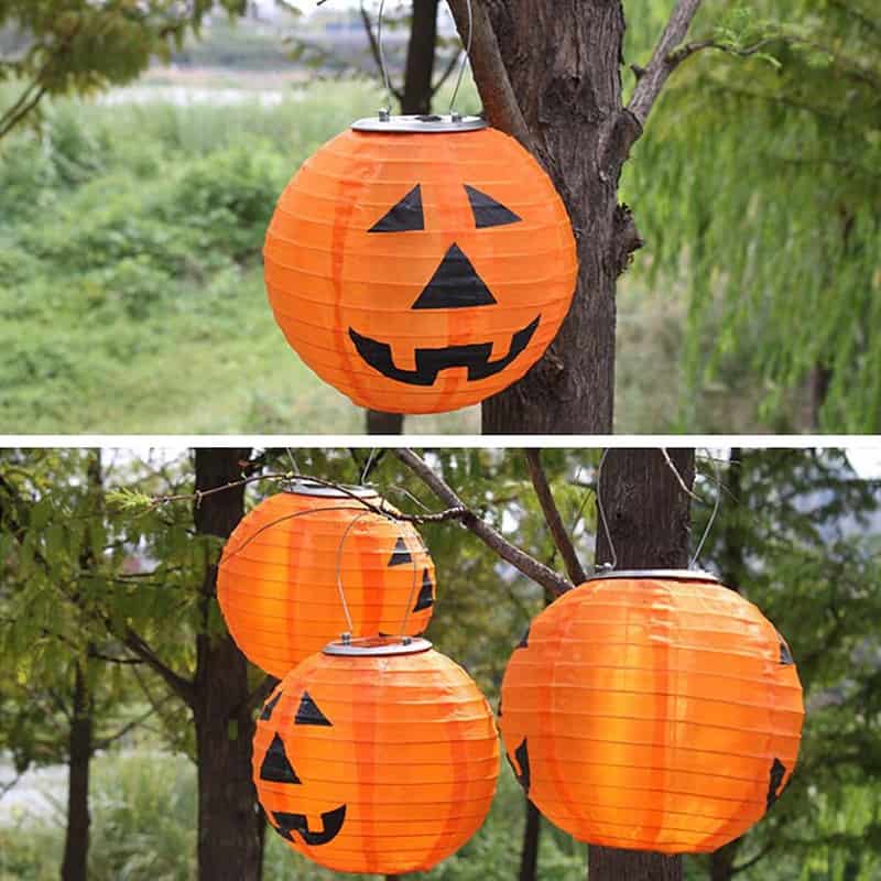 Lanterne Solaire "Lampion Chinois Citrouille" (5 Pcs) – Image 3