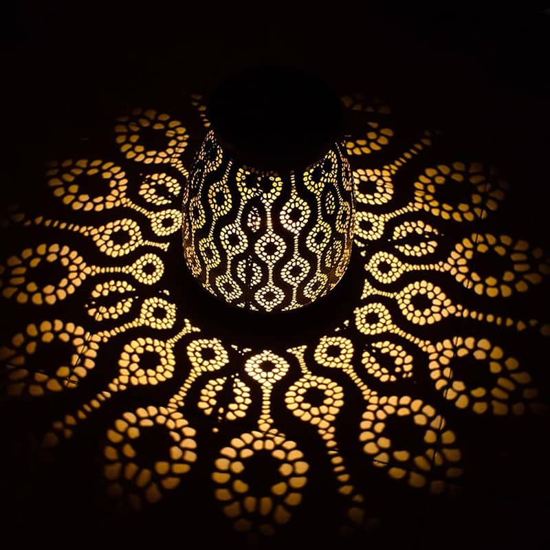Lanterne Solaire Marocaine "Design En Fer"