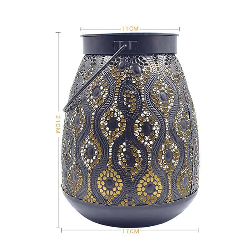 Lanterne Solaire Marocaine "Design En Fer" – Image 6