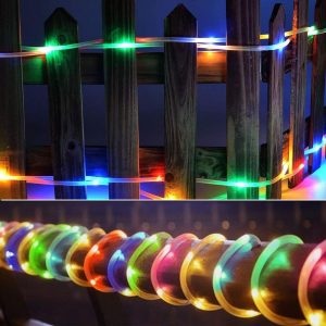 Guirlande Solaire "Tube Lumineux 100 Led 12 Mètres"
