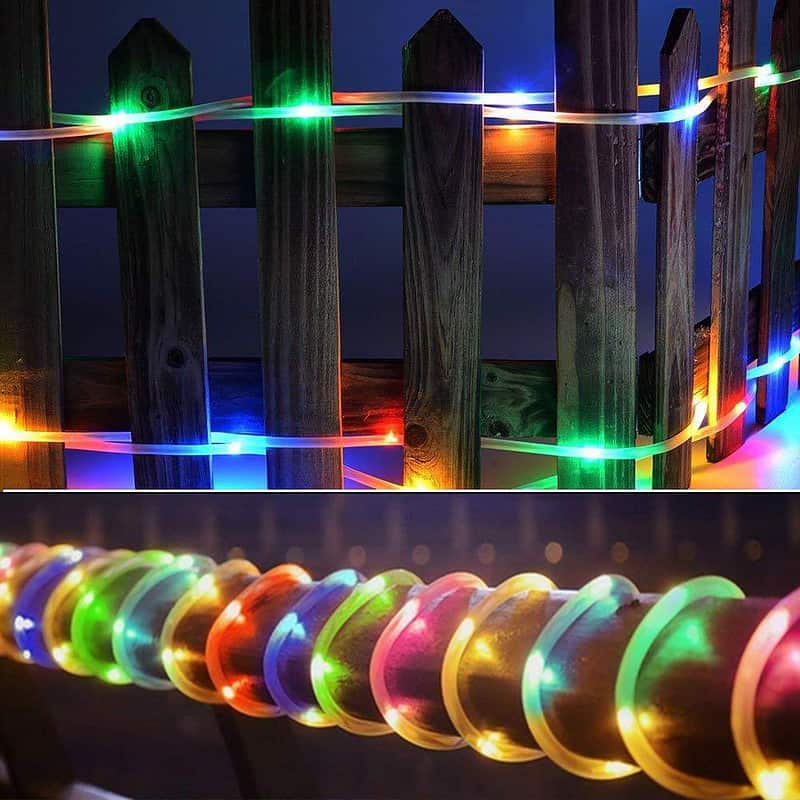 Guirlande Solaire "Tube Lumineux 100 Led 12 Mètres"