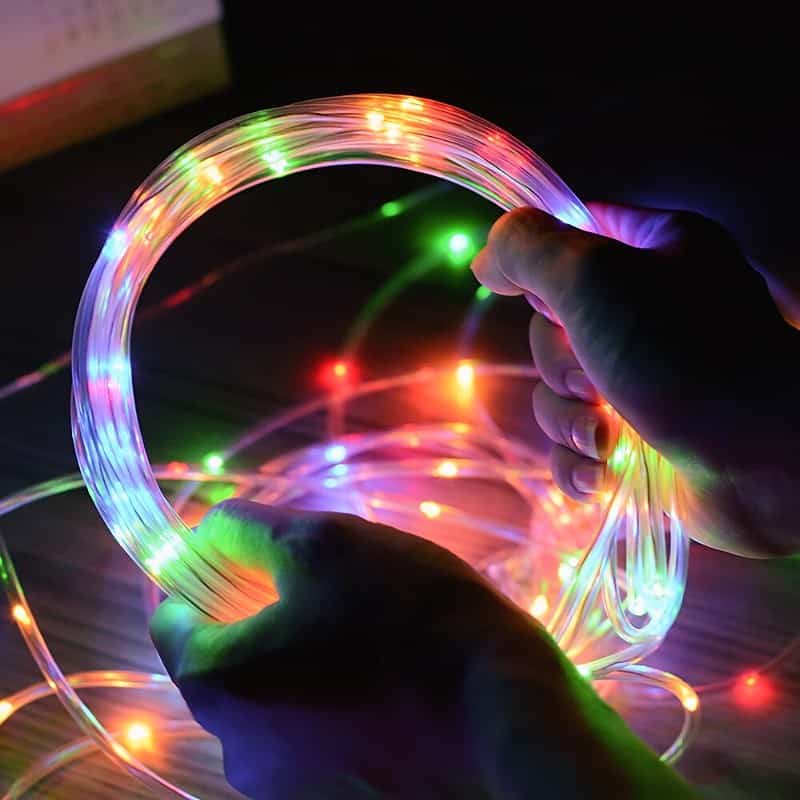 Guirlande Solaire "Tube Lumineux 100 Led 12 Mètres" – Image 10