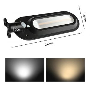 Lampadaire Solaire Ovale Noire 600 Lumens