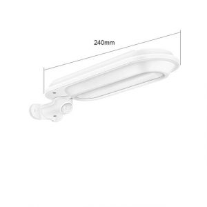 Lampadaire Solaire Ovale Blanc 600 Lumens