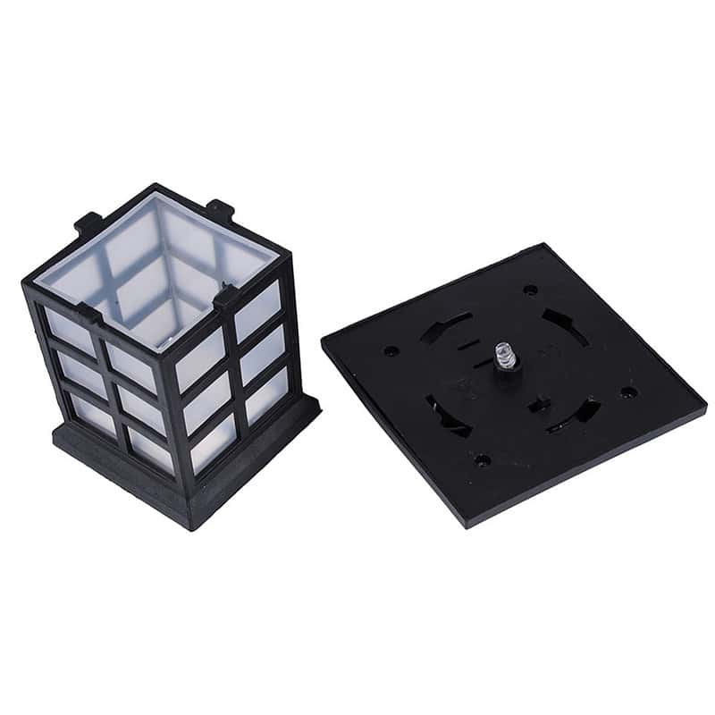 Balise Solaire Jardin Rétro Noire – Image 4