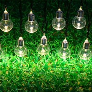 Guirlande Solaire Ampoule 30 Ampoules De Feston Claire