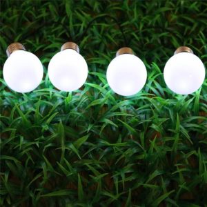 Guirlande Solaire Ampoule "20 Ampoules De Feston Blanche"